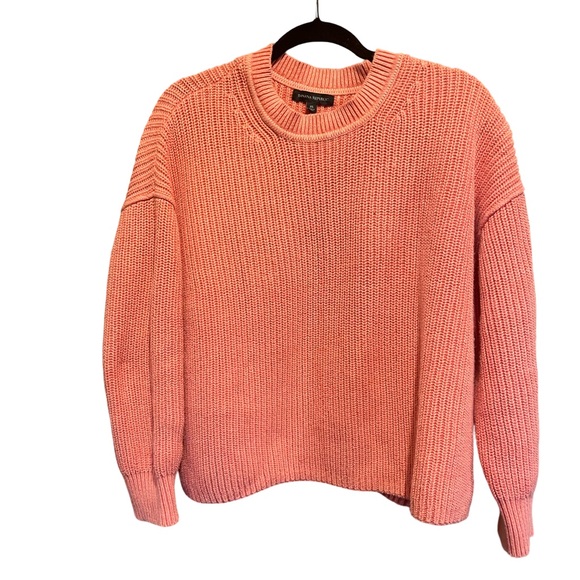 Banana Republic Sweaters - Banana Republic Sweater XS Coral Crew neck Cotton 80's Y2K Minimalist Capsule